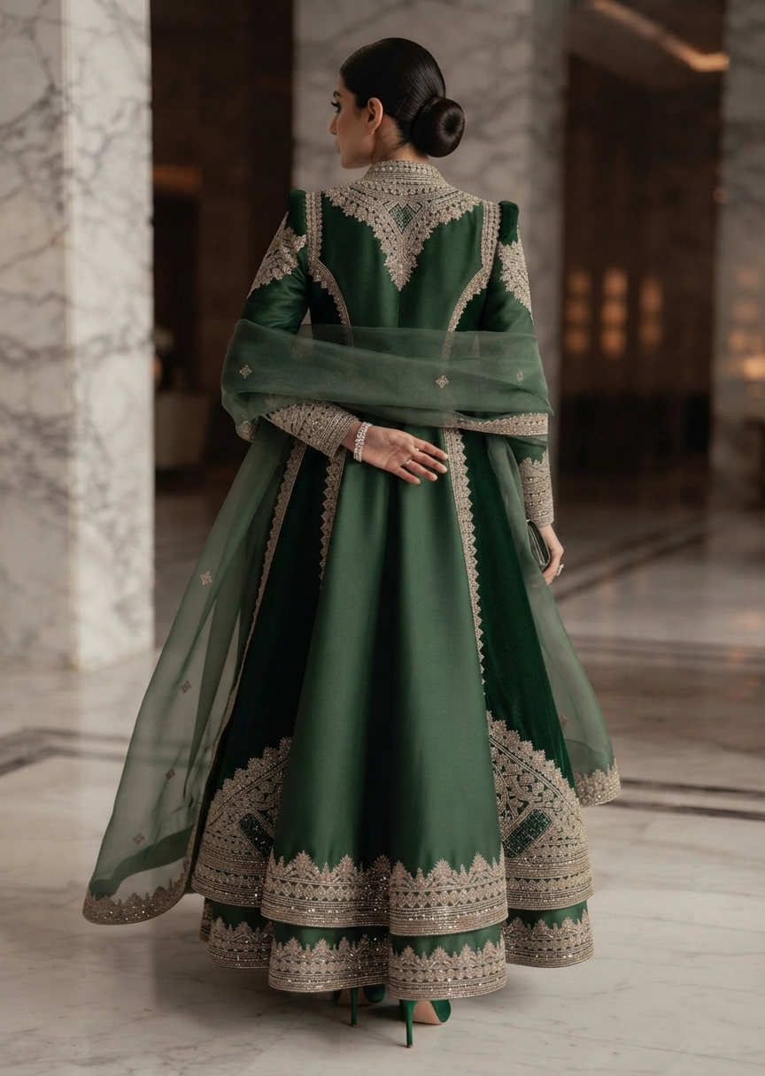 The Emerald Heirloom Couture Overcoat Set