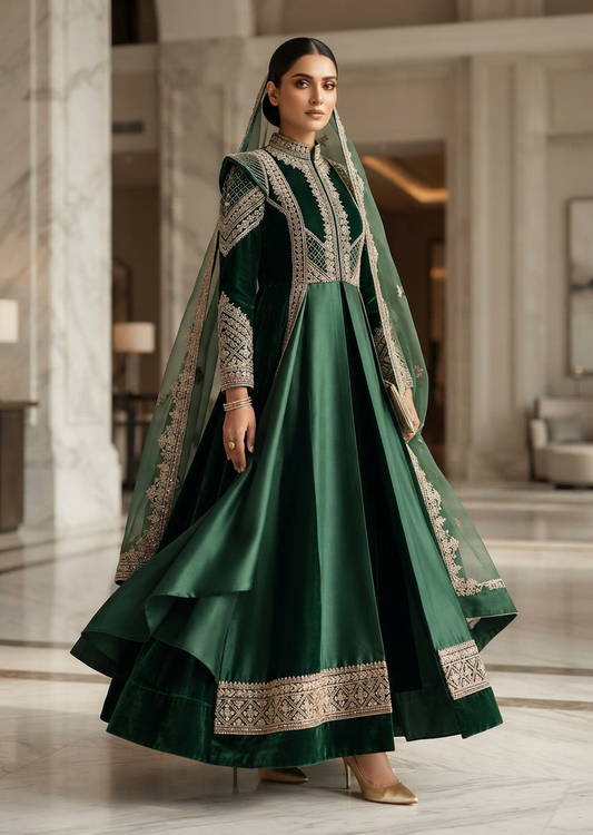 The Emerald Heirloom Couture Overcoat Set
