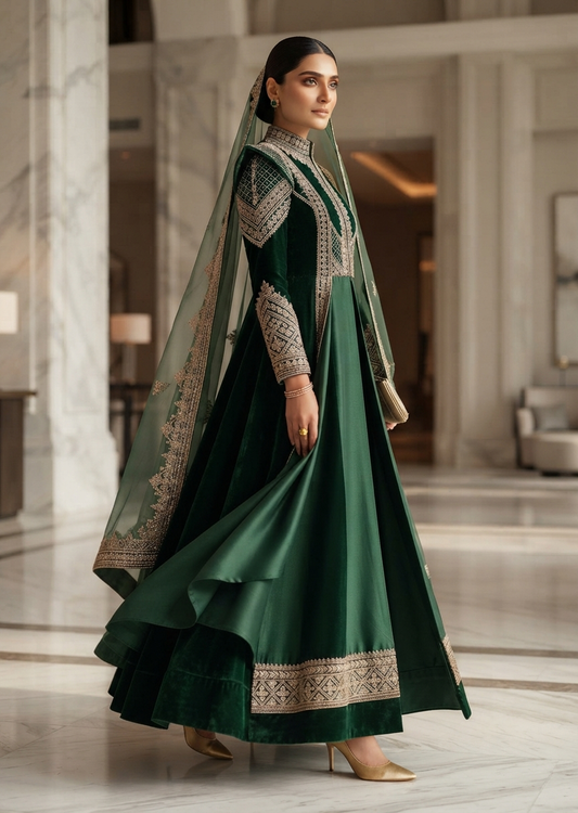 The Emerald Heirloom Couture Overcoat Set