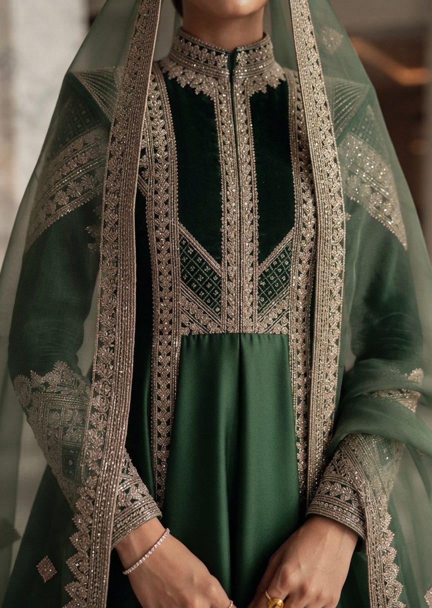 The Emerald Heirloom Couture Overcoat Set