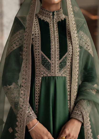The Emerald Heirloom Couture Overcoat Set