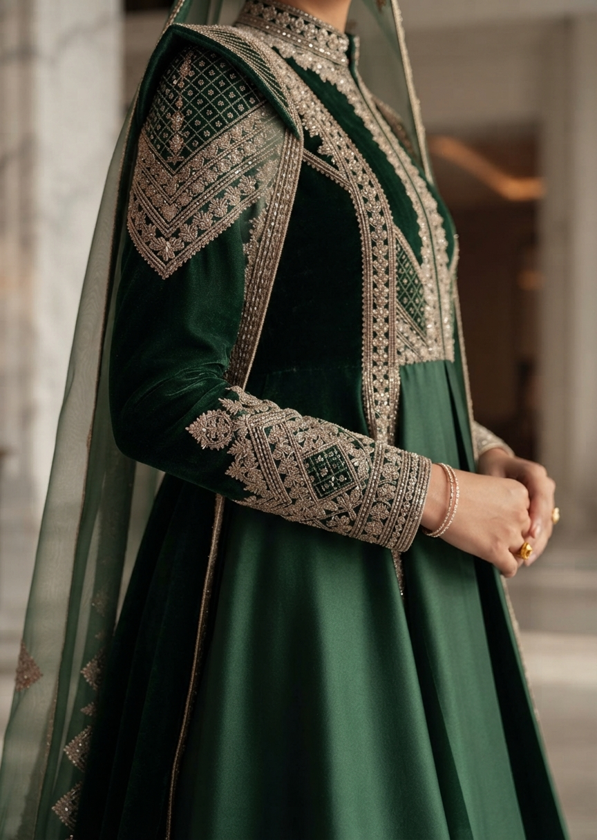 The Emerald Heirloom Couture Overcoat Set